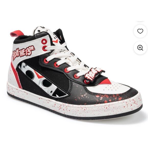 Jason Voorhees Friday The 13th HIGH Top Shoes GroundUp Sneakers Size 8.5 RARE - Picture 8 of 14